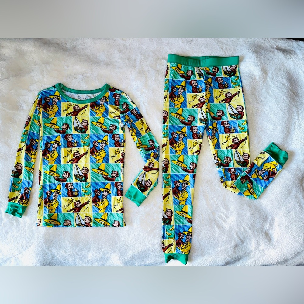 Curious George Bamboo Pj Set - Picture 2 of 4